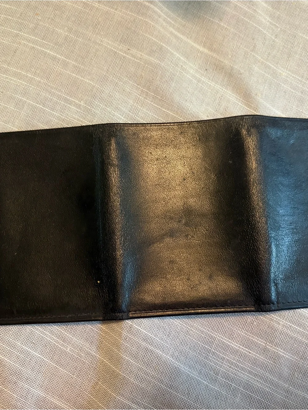 Amity Black Leather Men's Trifold Card & Key Holder cowhide